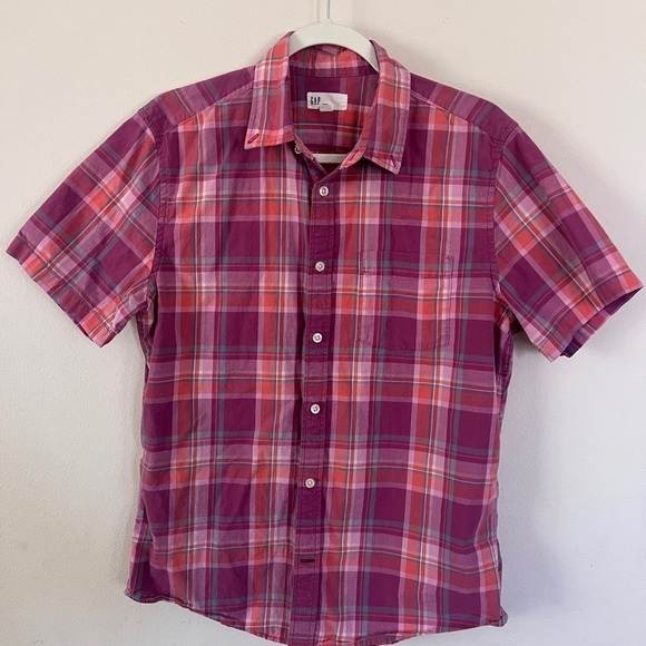 GAP Other - GAP Casual Button Down Shirt Pink and Red 310